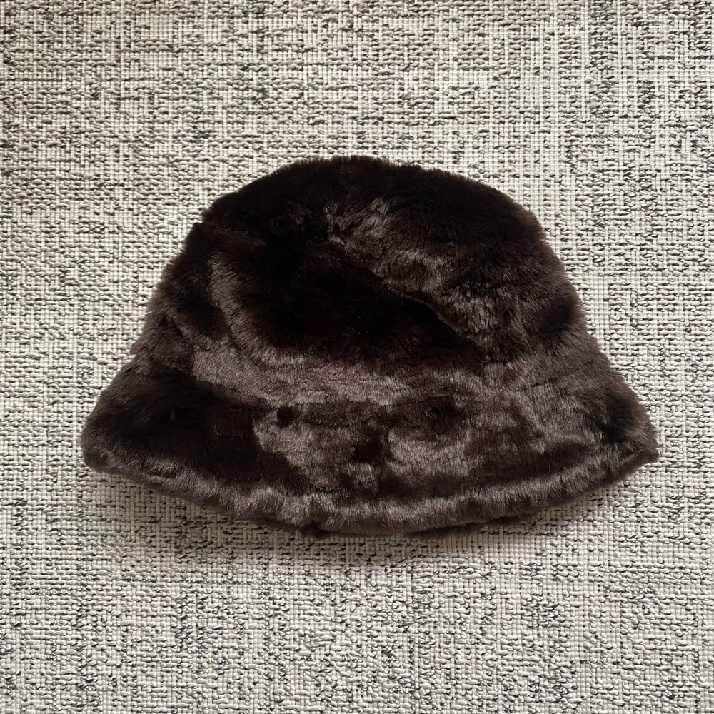 Vintage Brown Faux Fur Women's Hat